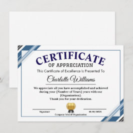 Certificat de reconnaissance – Reconnaissance prof