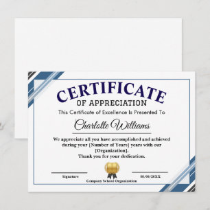 Certificat de reconnaissance – Reconnaissance prof