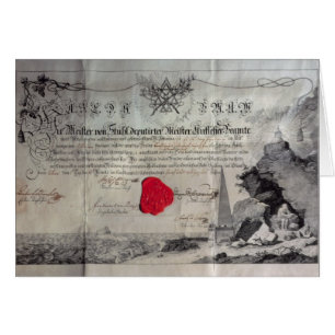 Certificat maçonnique, 1785