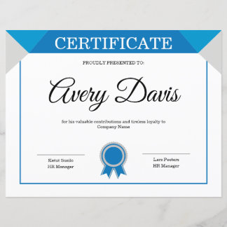 Certificate of Appreciation Template