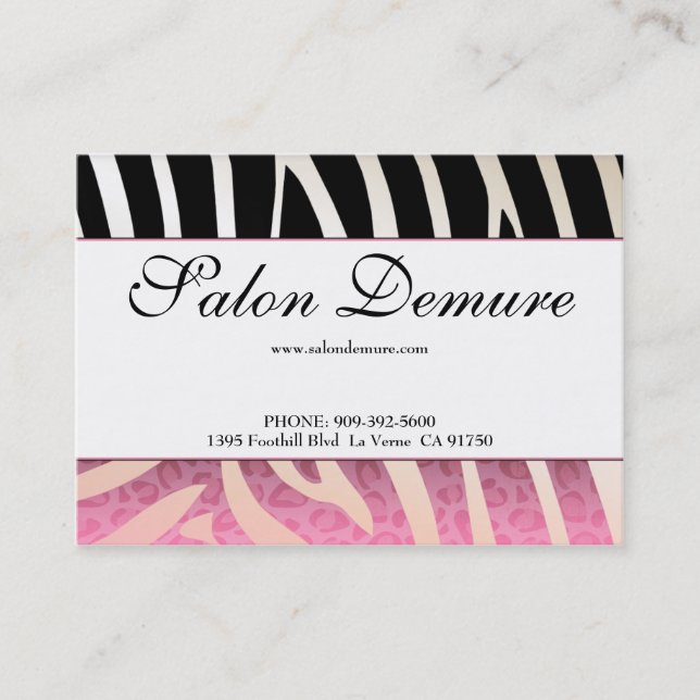 Certificats à la mode de vente de salon de zèbre (Devant)