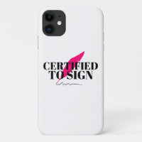 Certifié pour signer le coque cellulaire