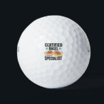 Certified Bagel Specialist Funny Jewish Hanukkah Golfball<br><div class="desc">hanukkah,  passover, jiddisch, chanukah, jüdisch, menorah, jew, gift, Geburtstag, Bagel</div>