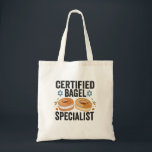 Certified Bagel Specialist Funny Jewish Hanukkah Tragetasche<br><div class="desc">hanukkah,  passover, jiddisch, chanukah, jüdisch, menorah, jew, gift, Geburtstag, Bagel</div>