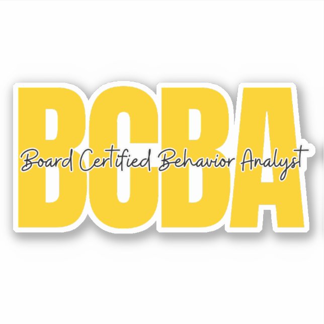 Certified Behavior Analyst des Board Aufkleber (Vorderseite)