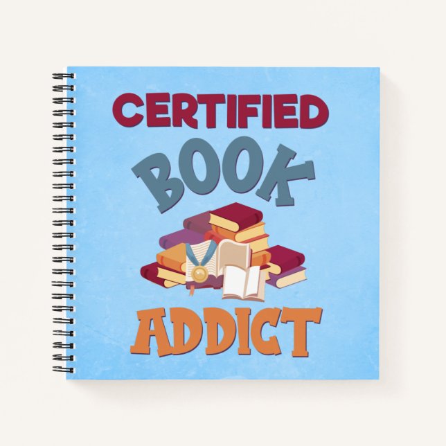 Certified Book Addication Notebook Notizbuch (Vorderseite)