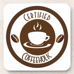 Certified CoffeeHolic Briefmarke Classic Getränkeuntersetzer