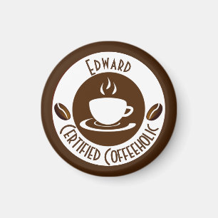 Certified CoffeeHolic Briefmarke Classic Magnet