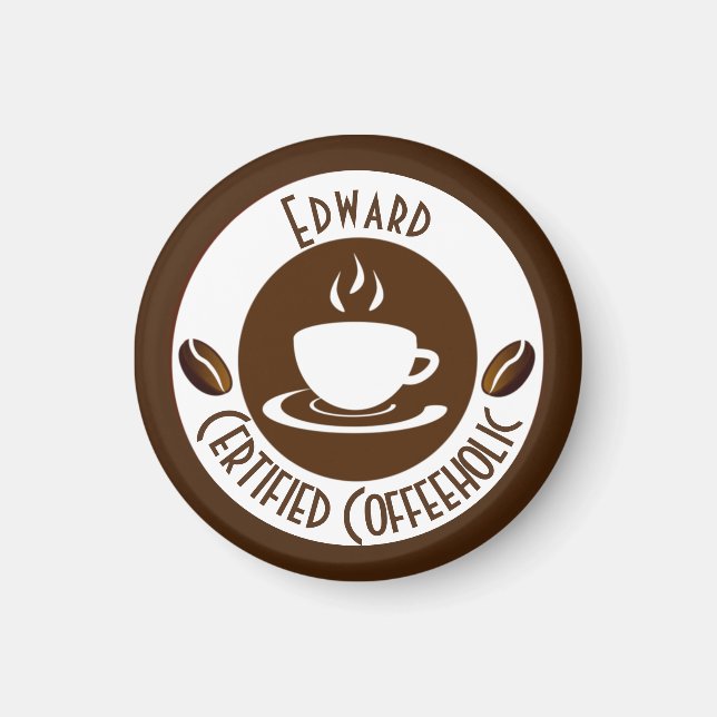 Certified CoffeeHolic Briefmarke Classic Magnet (Vorne)