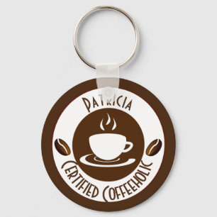 Certified CoffeeHolic Briefmarke Classic Schlüsselanhänger