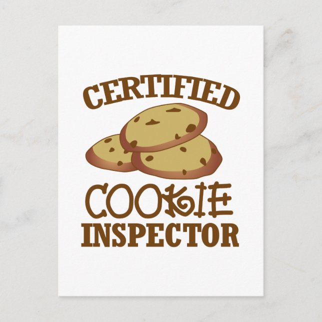 Certified Cookie Inspector Postkarte (Vorderseite)