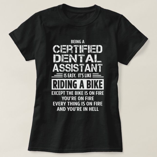 Certified Dental Assistant T-Shirt (Design vorne)