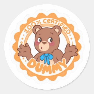 Certified Dummy Sticker