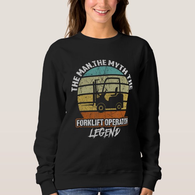 Certified Forklift Grandpa Sweatshirt (Vorderseite)