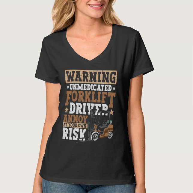 Certified Forklift Operator Forklift Driver Quote  T-Shirt (Vorderseite)
