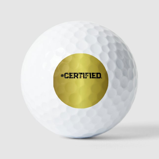 #CERTIFIED GOLF BALLS GOLFBALL (Vorderseite)