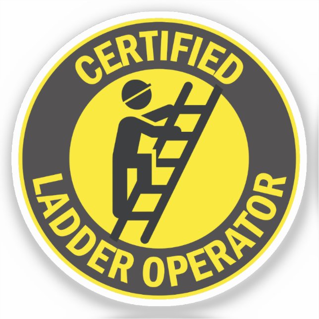 Certified Ladder Operator Aufkleber (Vorderseite)
