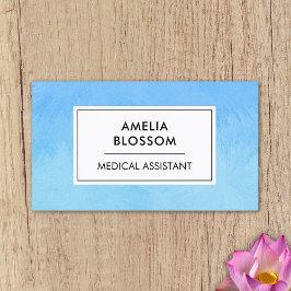 Certified Medical Assistant CMA Blue Unique Modern Visitenkarte