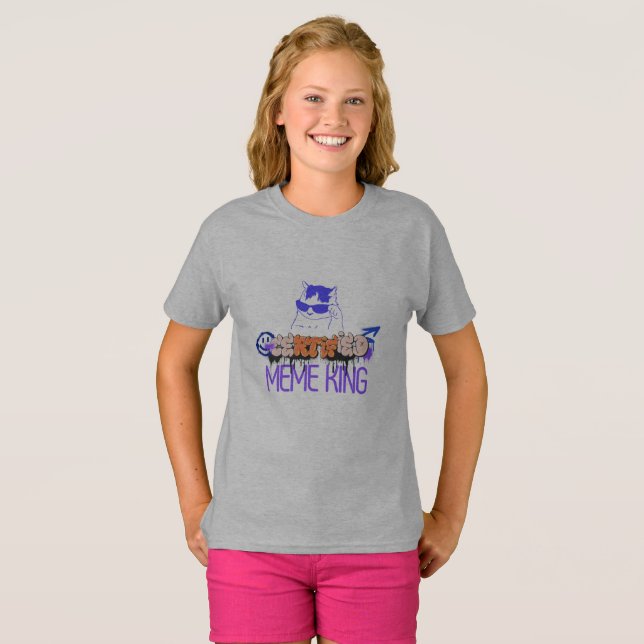 Certified Meme King Cat T-Shirt (Vorne ganz)