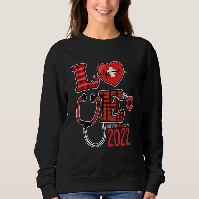 Certified Nurse Assistant 2022 Abschluss Niedlich  Sweatshirt (Vorderseite)
