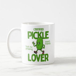Certified Pickle Lover Funny Foodie Coffee  Kaffeetasse