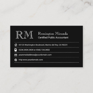 Certified Public Accountant Business Card Visitenkarte