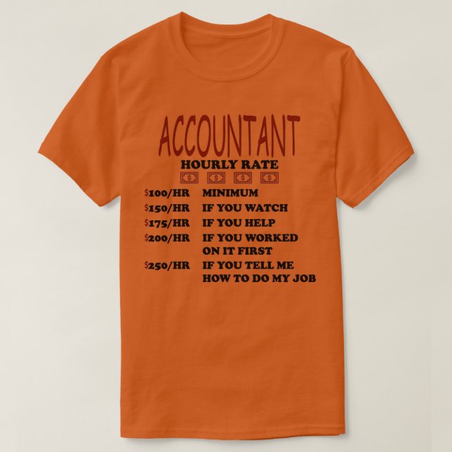 Certified Public Accountant CPA Business Gift T-Shirt (Design vorne)