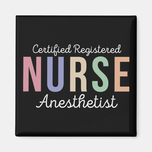 Certified Registered Nurse Anesthetist CRNA Magnet (Vorne)