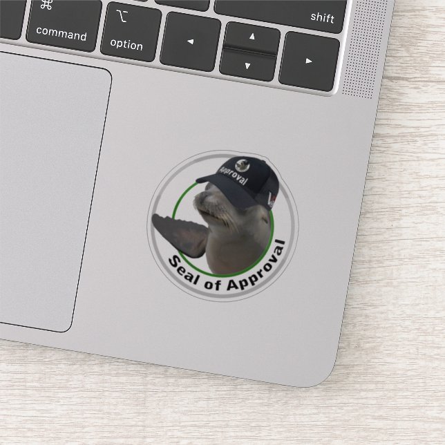 Certified Seal of Approval | Deadpan Vinyl Sticker (Ausschnitt)