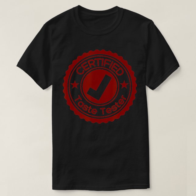 Certified Taste Tester Red TShirt (Design vorne)