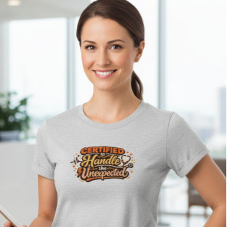 Certified to Handle the Unexpected Nurse Shirt for