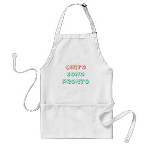 certo sono pronto italiana Schürze