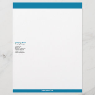 Cerulean Blue Bars Briefkopf