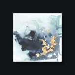 Cerulean & Gold Leinwanddruck<br><div class="desc">Cerulean & Gold I von Victoria Borges. Abstrakt aussehendes Bild mit tiefen Blautönen,  verschönert mit Goldfolien-Flecken.</div>