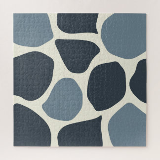 Cerulean Mist Drift | Moderne organische Jigsaw