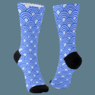 Cerulean-Schuppen-Crewsocken Socken