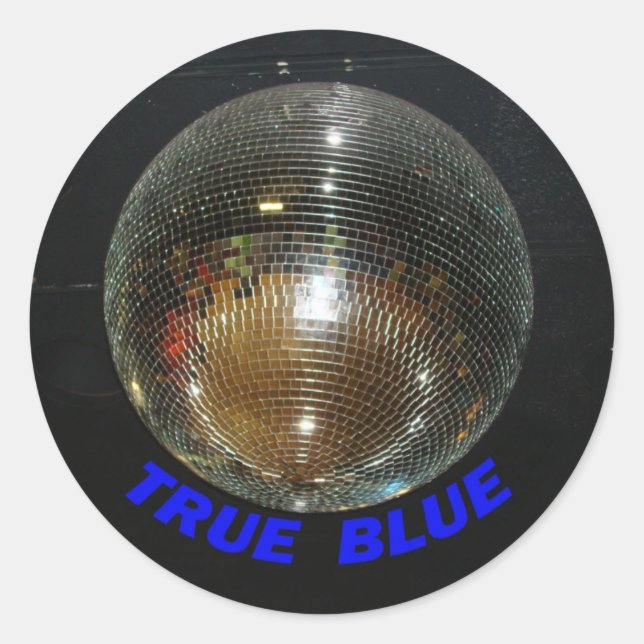 Cervantes DiscoBall Runder Aufkleber (Vorderseite)