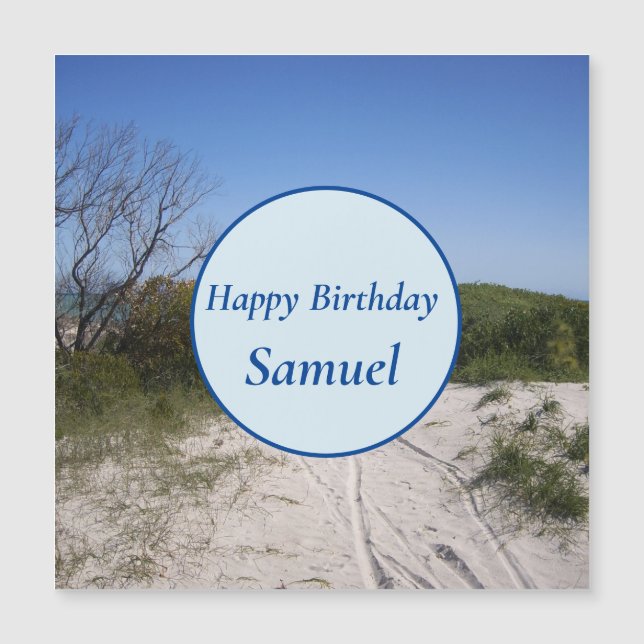 Cervantes WA Magnetic Birthday Card Magnetkarte (Vorderseite)