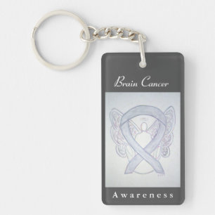Cerveau Cancer Sensibilisation Ruban Angel Porte -