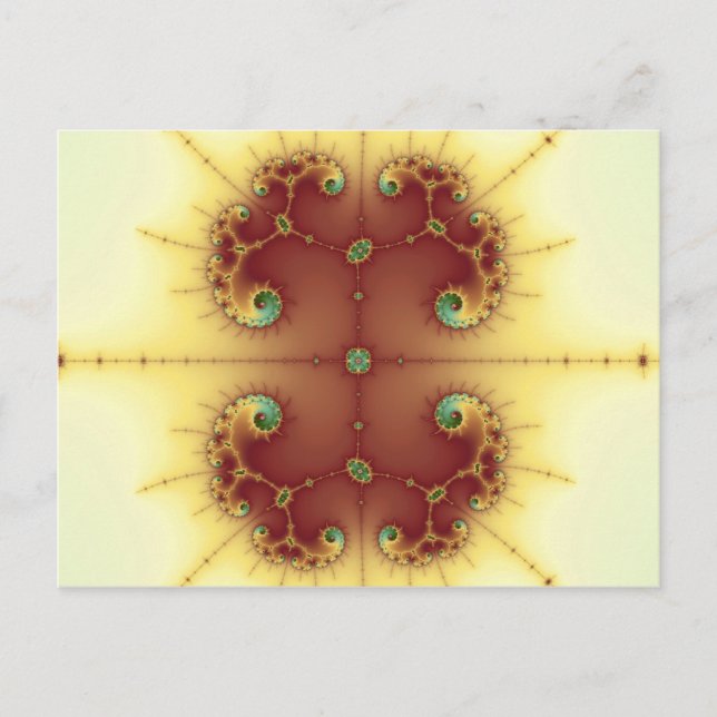 Cerveau - Carte postale fractale (Devant)