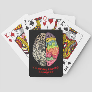 Cerveau sur les cartes de jeu