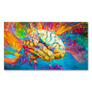 Cerveau vif - Magnet Carte de visite