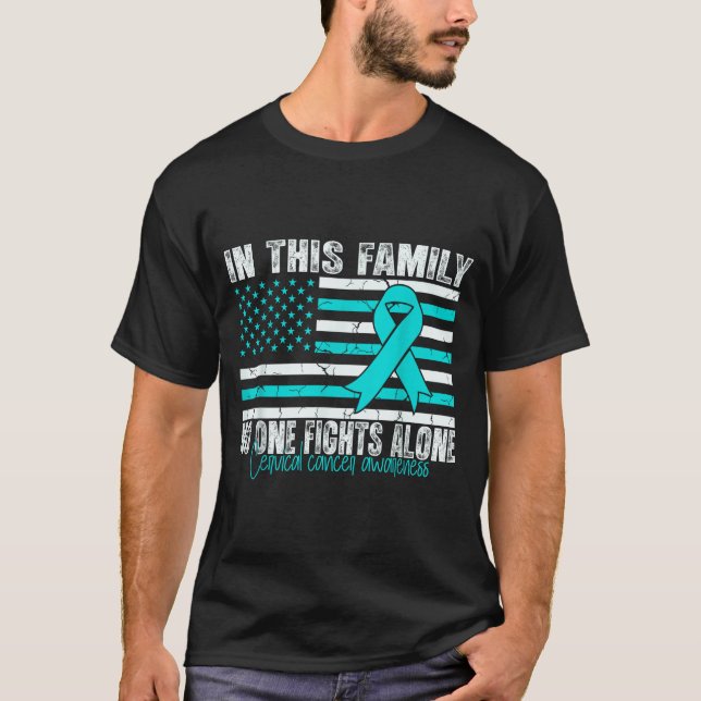 Cervical Cancer Awareness Women Men Cervical Cance T-Shirt (Vorderseite)