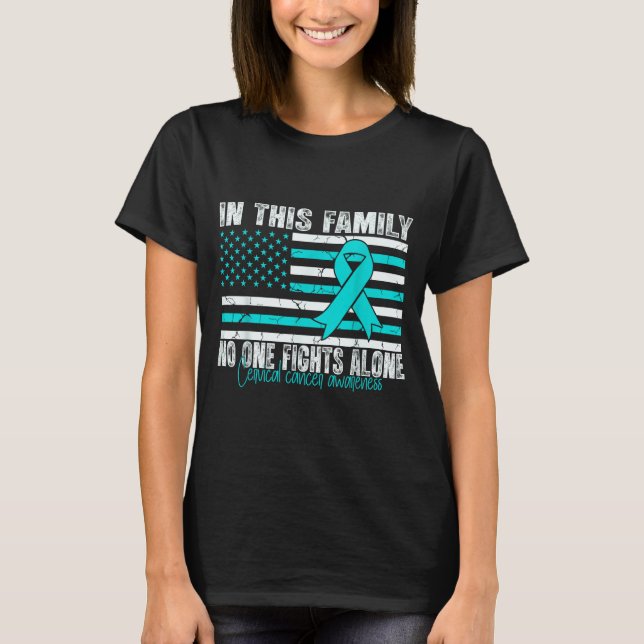 Cervical Cancer Awareness Women Men Cervical Cance T-Shirt (Vorderseite)