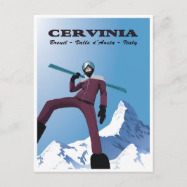 Cervinia, Breuil, Valle d’Aosta, Italien, Postkarte