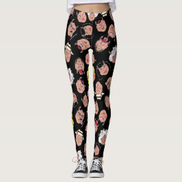 Ces Cochons poilus Signature Leggings noirs