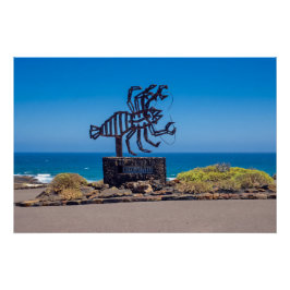César Manrique Hummer-Skulptur, Jameos del Agua Poster