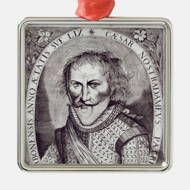Cesar Nostradamus Silbernes Ornament (Vorne)