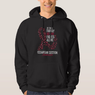 Cesareer Sektion Sensibilisierungsmonat Schmetterl Hoodie