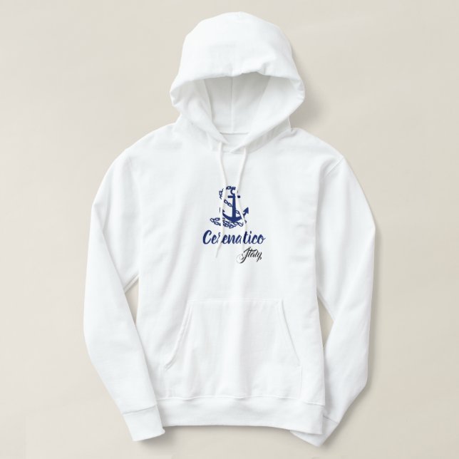 Cesenatico Italien - Nautical Style Hoodie (Design vorne)